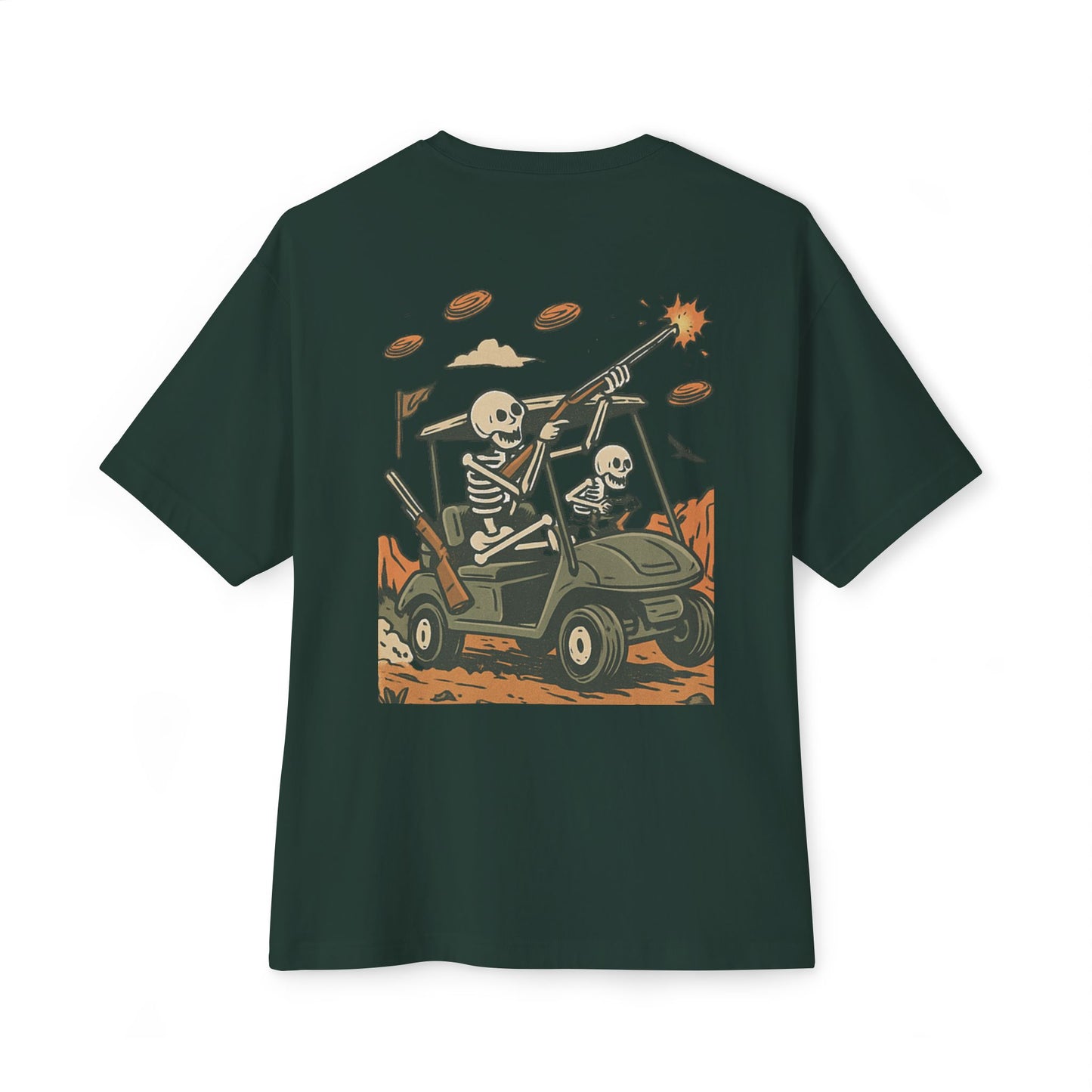 Skeleton Clay Busters | Oversized Unisex Boxy Tee – TriggerLine