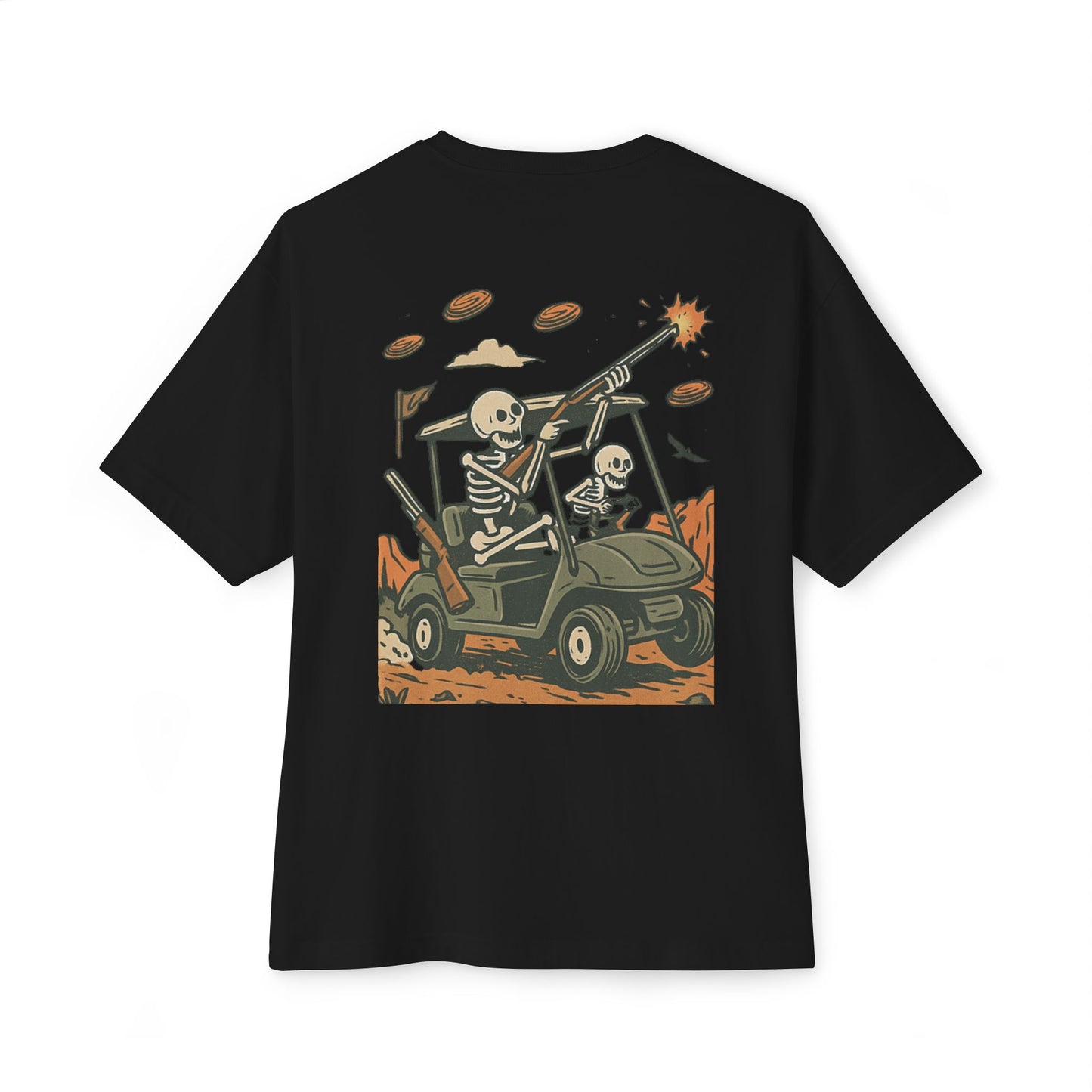 Skeleton Clay Busters | Oversized Unisex Boxy Tee – TriggerLine