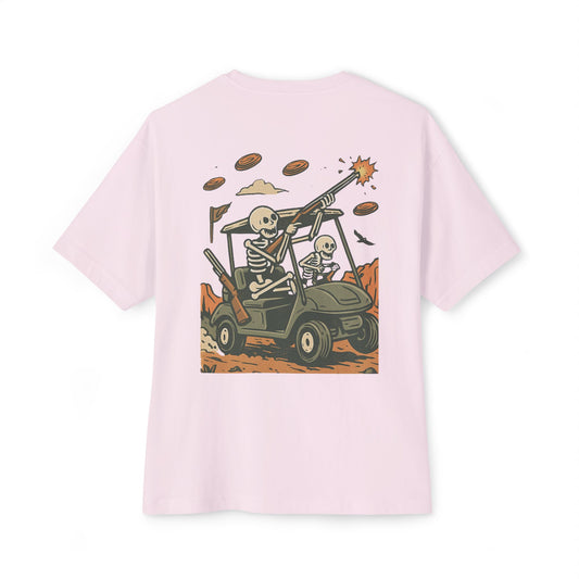 Skeleton Clay Busters | Oversized Unisex Boxy Tee – TriggerLine