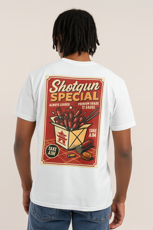 Retro Shotgun Special T-Shirt | Funny Graphic Tee, Unisex Casual Shirt, Gun Enthusiast Gift, Vintage Artwork, Range Day Apparel