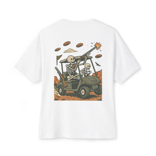 Skeleton Clay Busters | Oversized Unisex Boxy Tee – TriggerLine